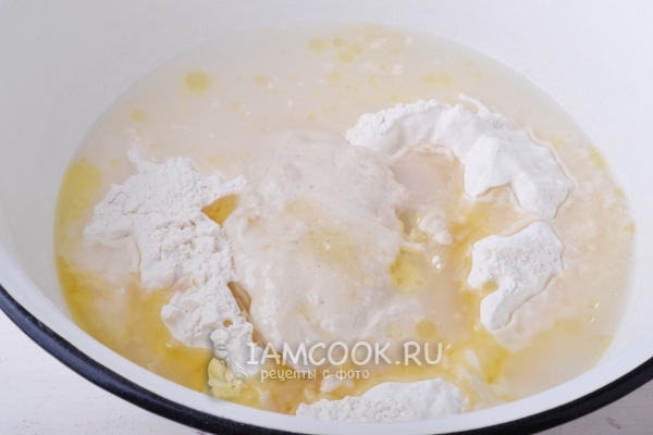 Добавить масло и воду