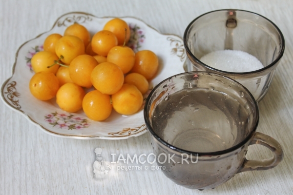 Ингредиенты для сладкого соуса из алычи