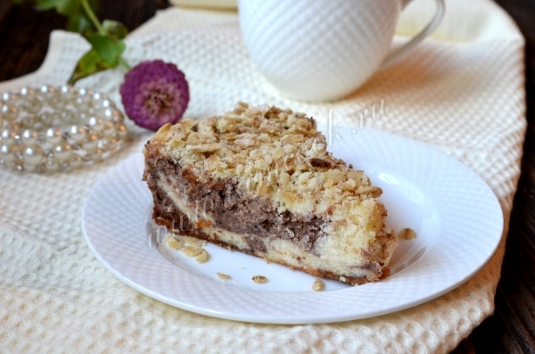 Рецепт мраморной творожной запеканки