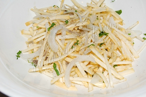 Салат из сырой репы