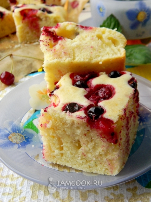 Рецепт пирога с ягодами в духовке