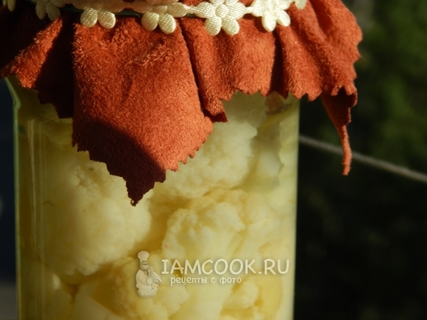 Готовая цветная капуста на зиму