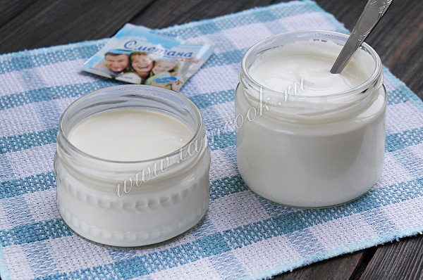 Готовим сметану в мультиварке