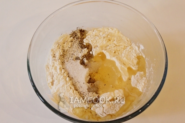 Добавить сухие ингредиенты