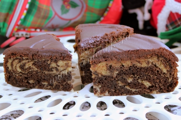 Порции торта Зебра