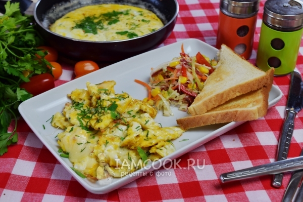 Фото яичницы с сыром