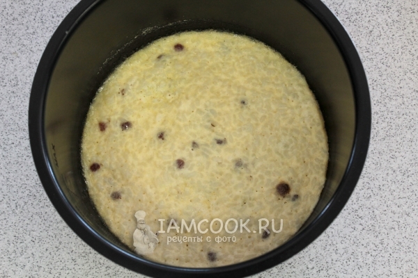 Готовая рисовая запеканка в мультиварке