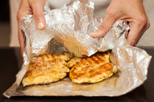 Обжаренное куриное филе