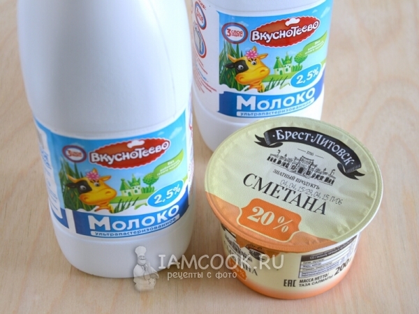 Ингредиенты для ряженки в домашних условиях