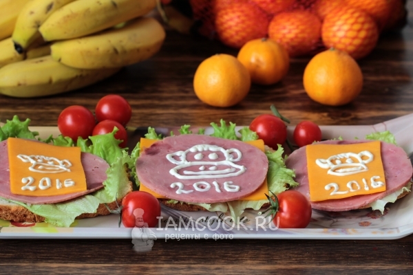 Рецепт бутерброда «Обезьянка»