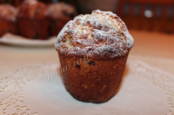 американские маффины с ягодами