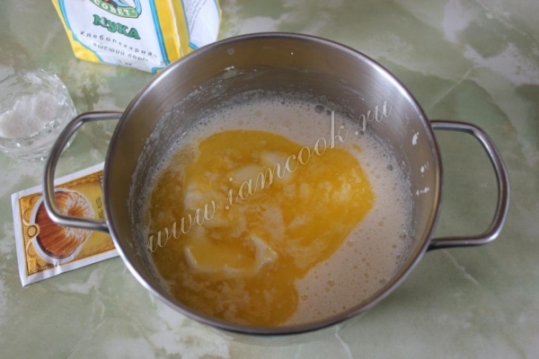 Кефирно-яичная смесь