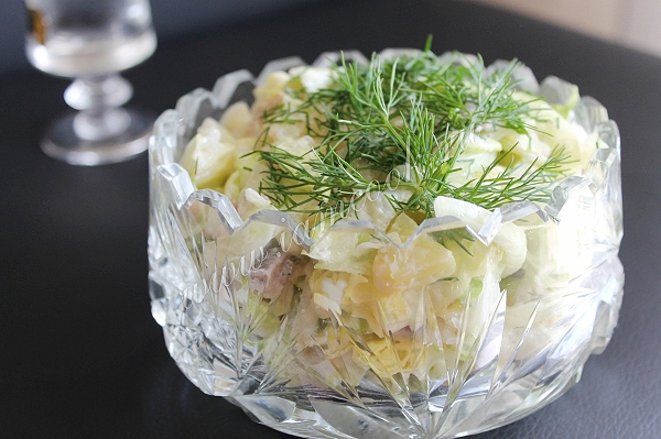 Рецепт селедочного салата под водочку