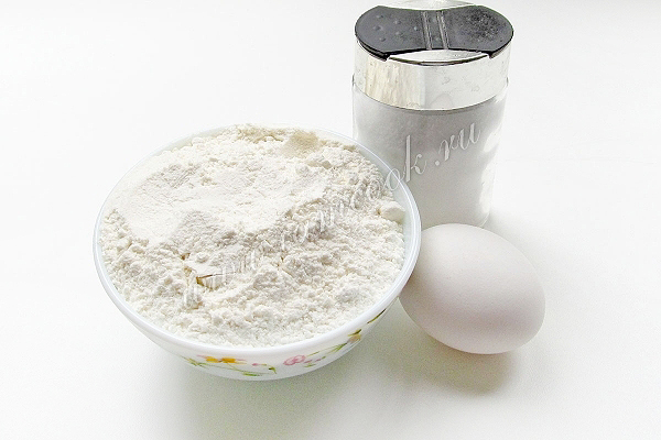 Ингредиенты для домашней лапши