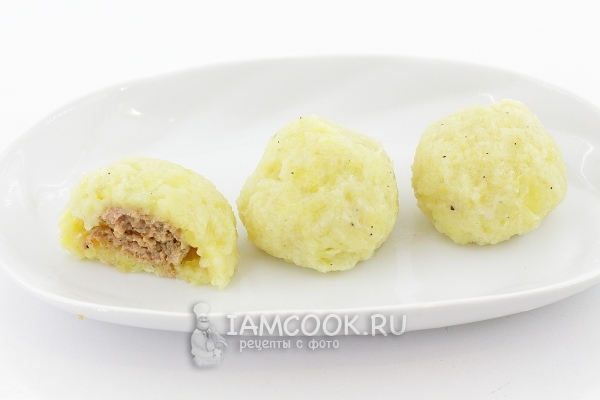 Рецепт картофельных клецек с мясом