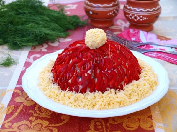 Фото салата Красная шапочка