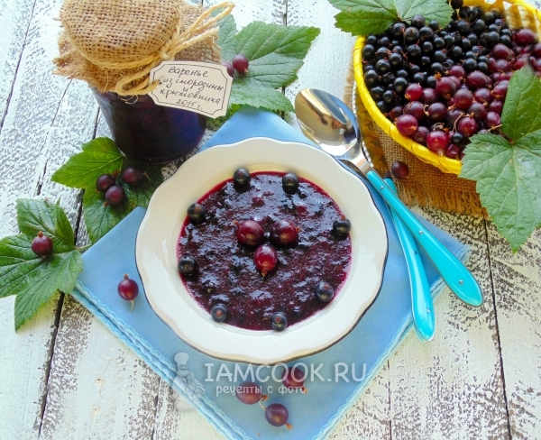 Фото варенья из смородины и крыжовника