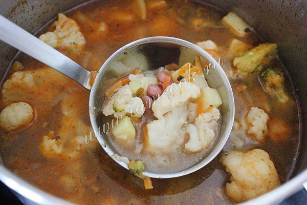 Фото итальянского супа Минестроне