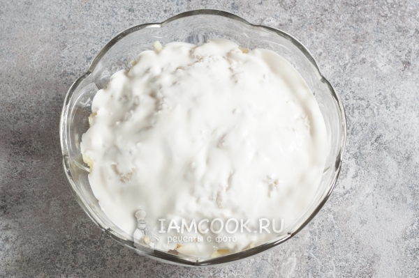 Залить сметаной