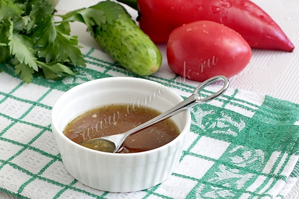 фото сладкого соуса к салату