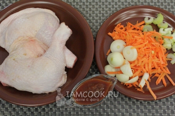 Ингредиенты для куриных ножек в мультиварке
