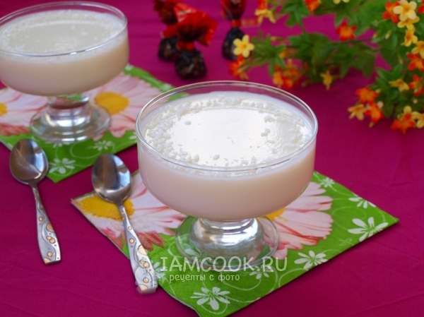 Рецепт молочного желе