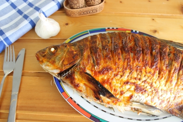 Рецепт леща с герчкой