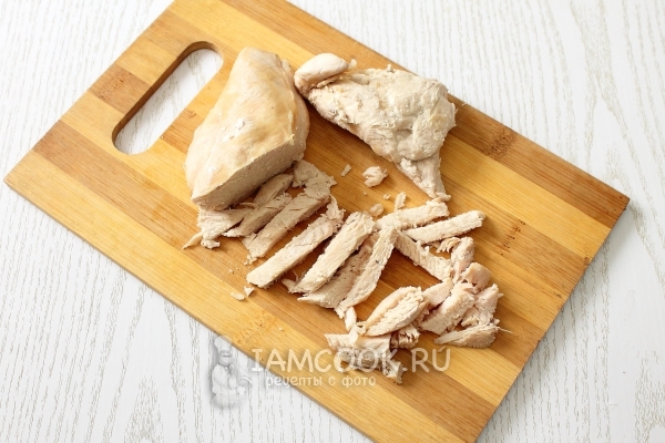 Порезать куриное филе