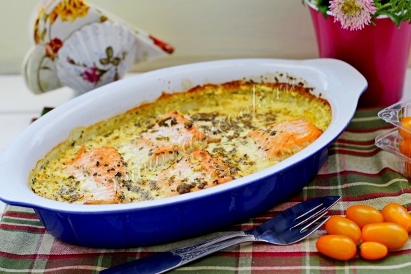 Фото семги в сливочном соусе