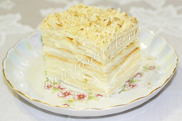 Рецепт приготовления торта «Наполеон» с заварным кремом в домашних условиях