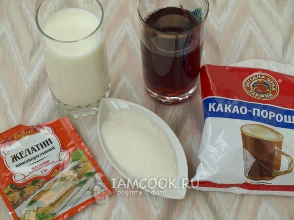 Ингредиенты для желе слоями