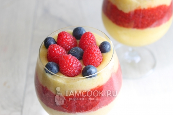 Рецепт десерта с манго, клубникой и чиа
