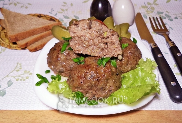 Готовые котлеты с грибами в духовке