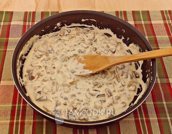 Готовый сливочно-грибной соус
