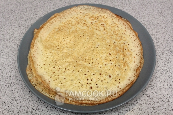 Готовые блины на дрожжах