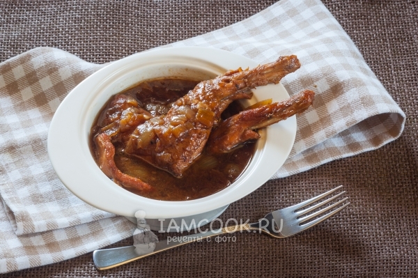 Фото кролика, тушенного в пиве