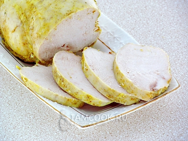 Рецепт куриной ветчины в мультиварке