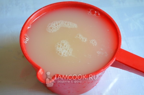 Вода от шишек