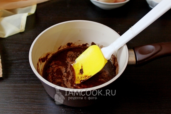 Растопить шоколад с маслом