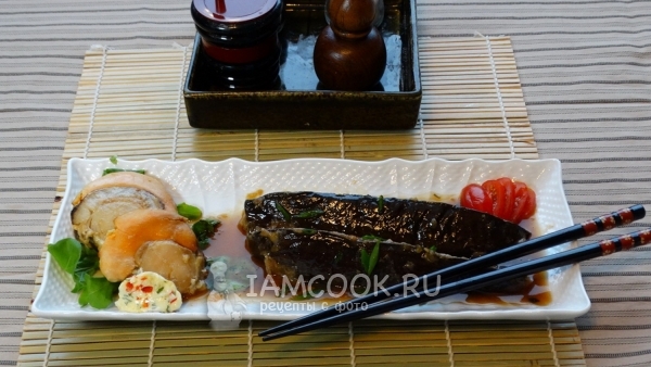 Рецепт морских гребешков с баклажанами