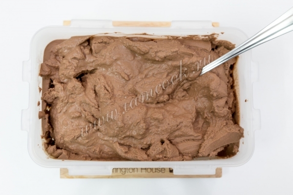 Готовое мороженое форме