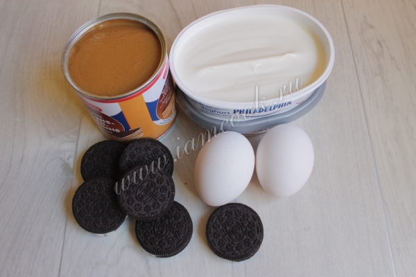 Ингредиенты для чизкейков Орео