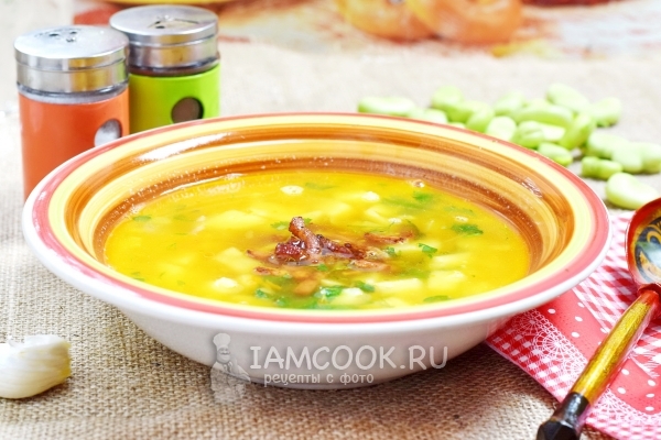 Фото горохового супа с беконом