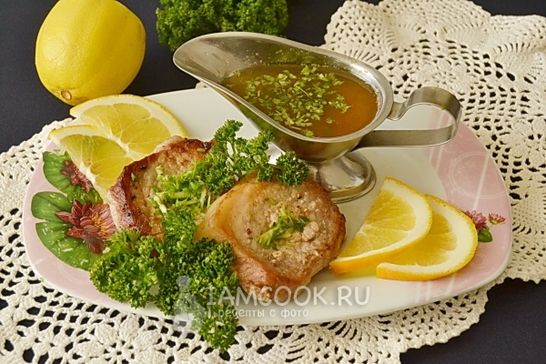 Фото медальонов из свинины