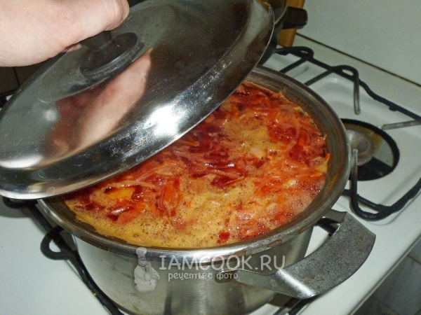 Положить заправку в суп