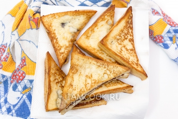 Гренки с шоколадной пастой