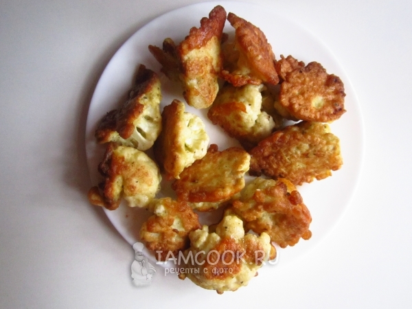 Пожарить капусту в кляре