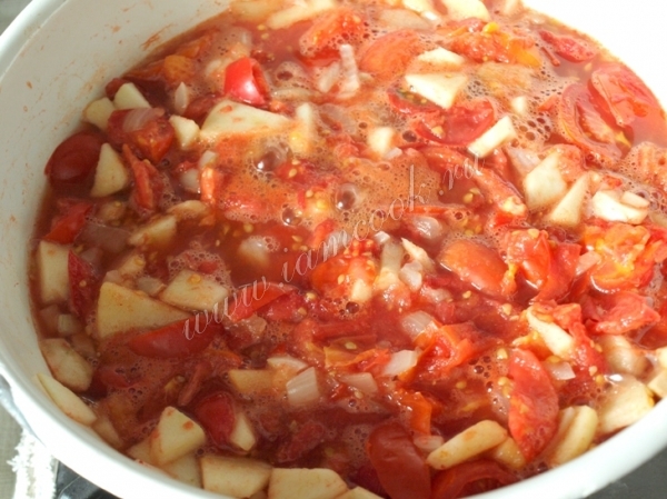 Яблочно-томатная смесь