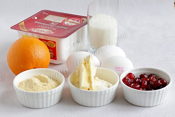 Ингредиенты для львовского сырника с вишней