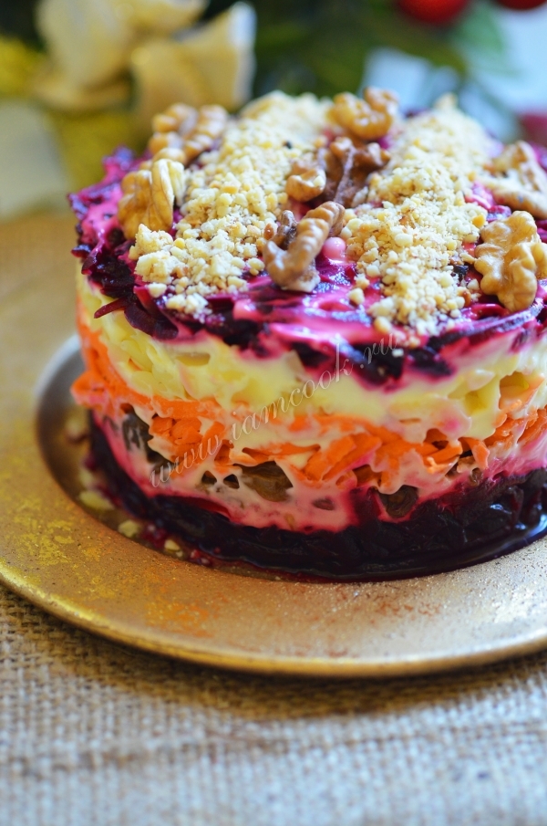 фото свекольного салата с изюмом